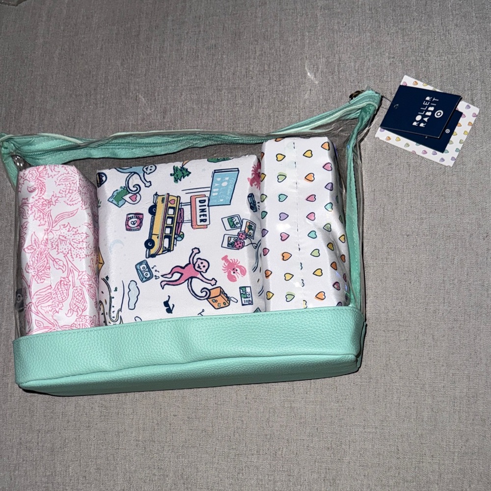 Roller rabbit travel bag pouches RR X target